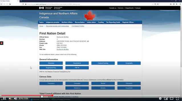 Video thumbnail for Automatically Collecting First Nation Community Data from INAC