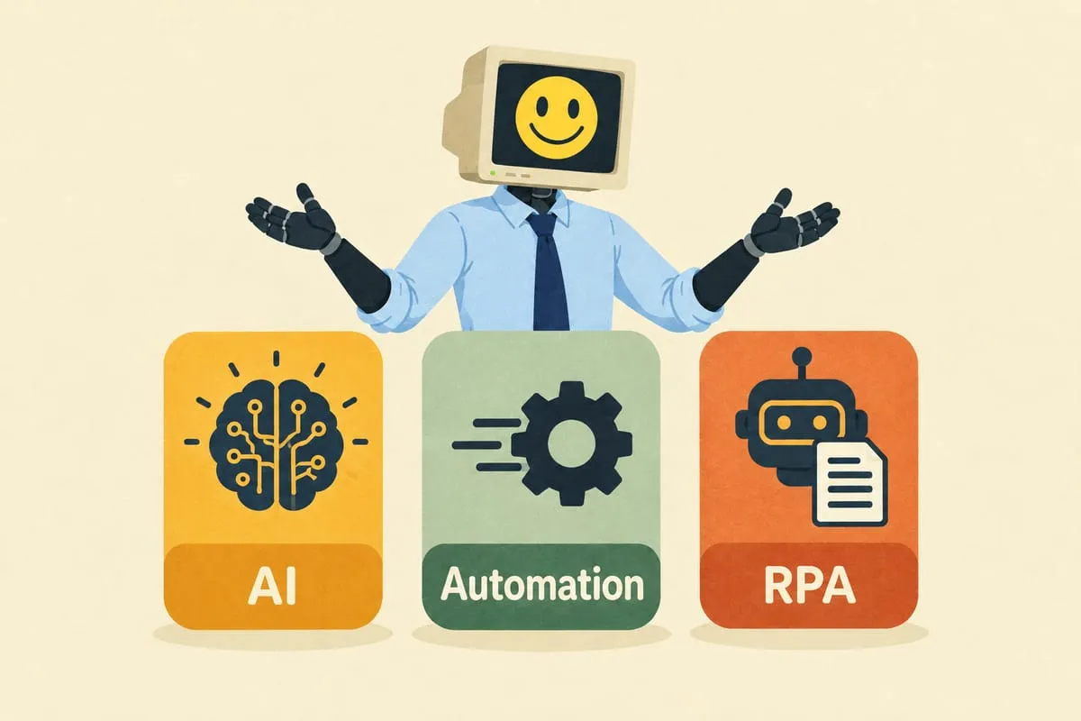 AI vs. Automation vs. RPA: What's the Difference and Why Should You Care?