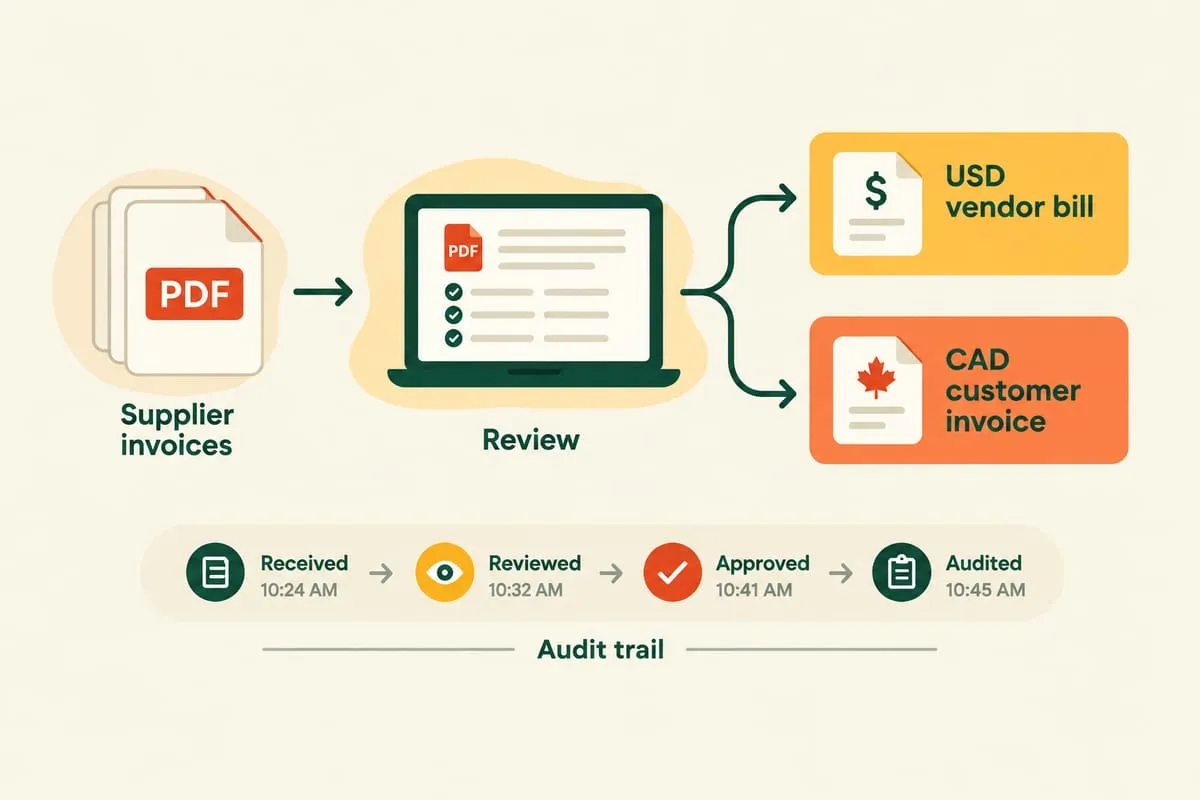 How Cross-Border AP/AR Automation Works for Canadian Distributors