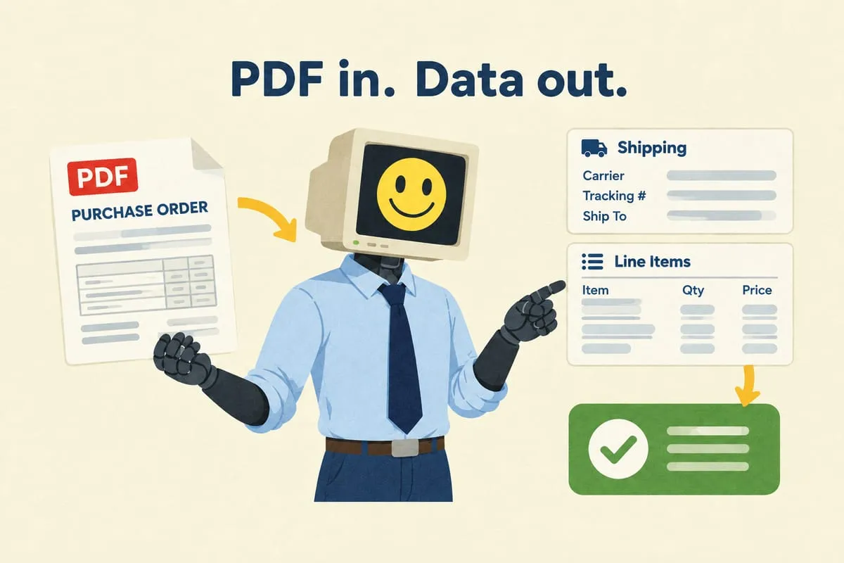 How to Process PDF Purchase Orders Without Retyping Everything